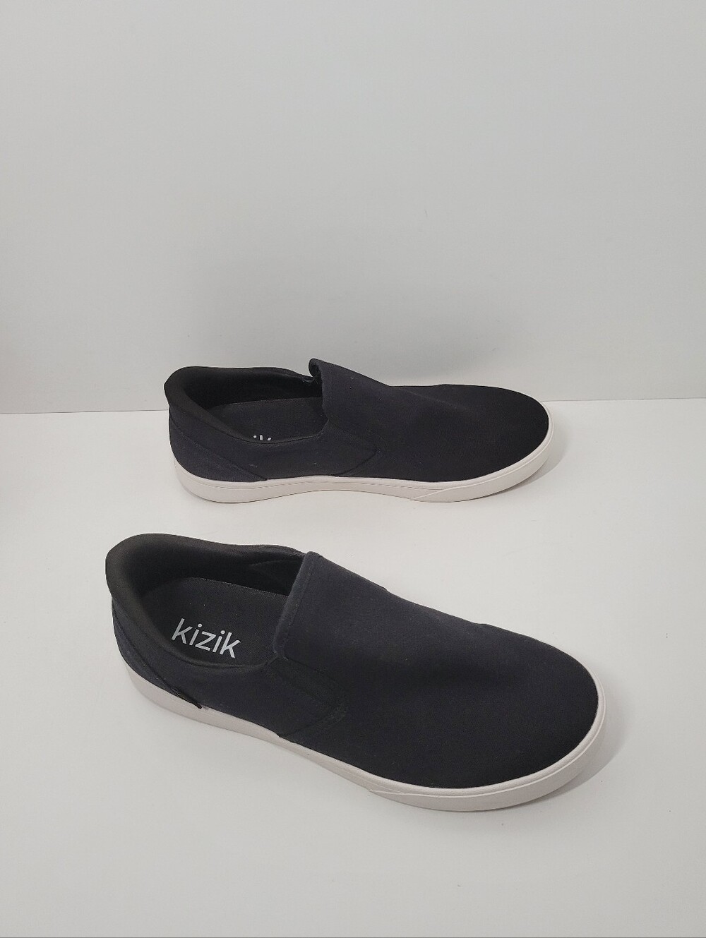 Kizik Venice Black Slip On Hands Free Sneaker Loafer Shoes Men Size 13-14 Wide
